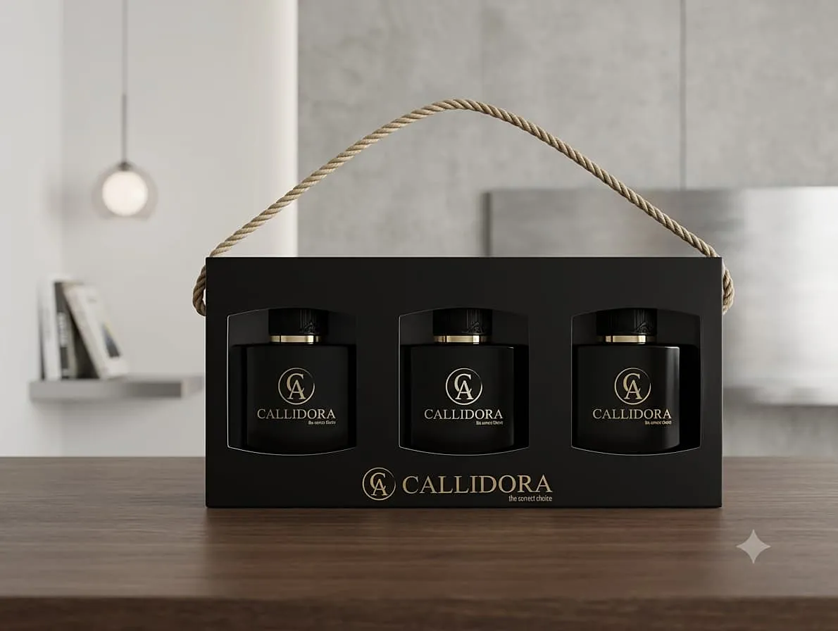 Coffret cadeau Callidora noir, 3 parfums